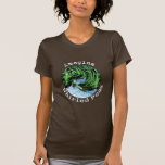 Imagínese la camiseta girada de los guisantes