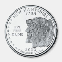 Imán 2000 del cuarto del estado de New Hampshire