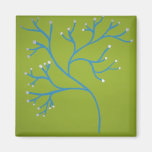 Imán azul del árbol