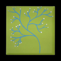 Imán azul del árbol imanes