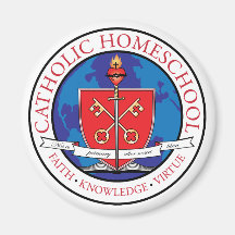 Imán católico del escudo de Homeschool