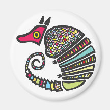 Imán colorido del armadillo
