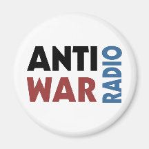 Imán de AntiWarRadioLogo