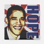 Imán de Barack Obama de la esperanza