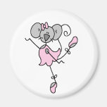 Imán de encargo de la bailarina del ratón