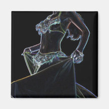 imán de la bailarina de la danza del vientre