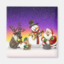 Imán de la banda de jarro del navidad
