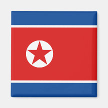 Imán de la bandera de Corea del Norte