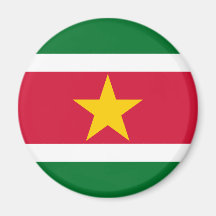 Imán de la bandera de Suriname