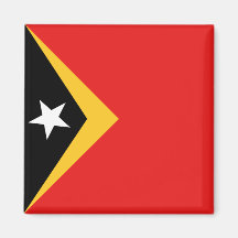 Imán de la bandera de Timor Oriental