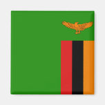Imán de la bandera de Zambia