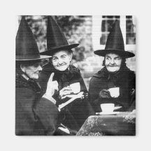 Imán de la bruja del té del vintage