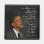 Imán de la cita de Obama