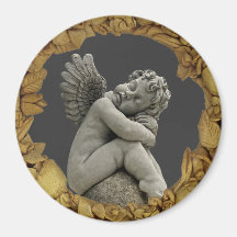 Imán de la escultura del ángel de la querube el do