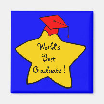 Imán de la estrella del graduado del mejor del mun