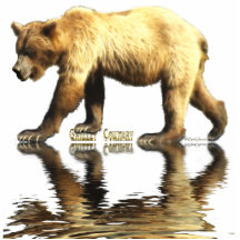 Imán de la fauna del OSO GRIZZLY (esculpido) Esculturas Fotográficas