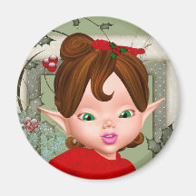 Imán de la hada del bebé del navidad