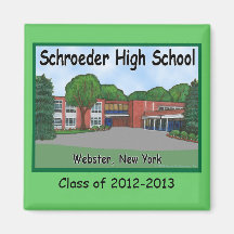 Imán de la High School secundaria de Schroeder