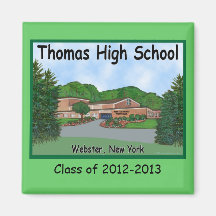 Imán de la High School secundaria de Thomas