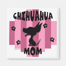 Imán de la mamá de la chihuahua