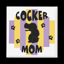 Imán de la mamá del cocker imanes