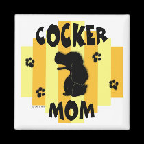 Imán de la mamá del cocker imanes