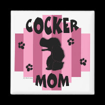 Imán de la mamá del cocker imanes