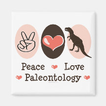 Imán de la paleontología del amor de la paz