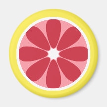 Imán de la rebanada del pomelo