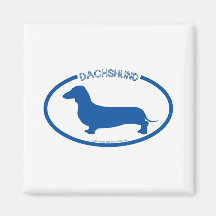 Imán de la silueta del Dachshund