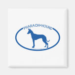 Imán de la silueta del perro del Pharaoh