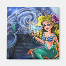 Imán de la sirena de la noche estrellada