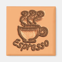 Imán de la teja del café express