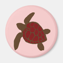 Imán de la tortuga de mar de las tarjetas del día 