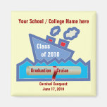 Imán de la travesía de la graduación