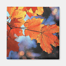 Imán de las hojas de otoño