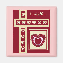 Imán de las TARJETAS DEL DÍA DE SAN VALENTÍN