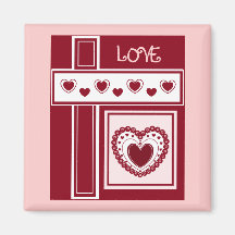 Imán de las TARJETAS DEL DÍA DE SAN VALENTÍN
