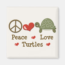 Imán de las tortugas del amor de la paz