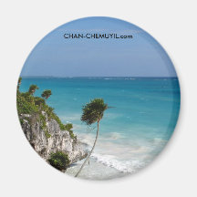 Imán de México de la playa de Tulum: chan-chemuyil
