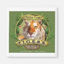 Imán de oro del tigre del Tabby