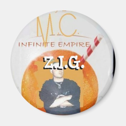 Imán de "Z.I.G." - "fruta Greatezt City'z M.C. "