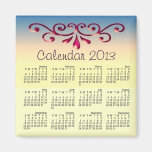 Imán decorativo 2013 del calendario