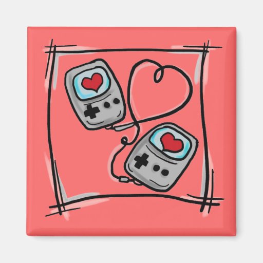 Imán del amor del videojugador