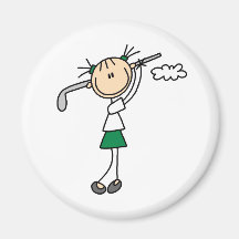 Imán del chica del golf