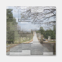Imán del collage del cementerio