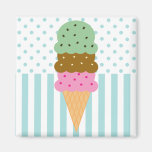 Imán del cono de helado
