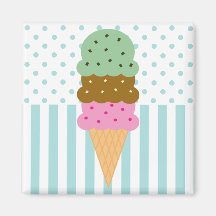 Imán del cono de helado