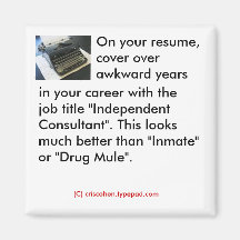 Imán del consejo del curriculum vitae