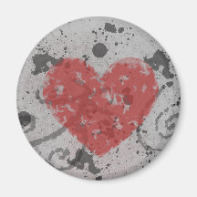 Imán del corazón del Grunge